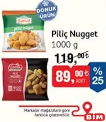 PİLİÇ NUGGET 1000 G PİLİÇ NUGGET 1000 G